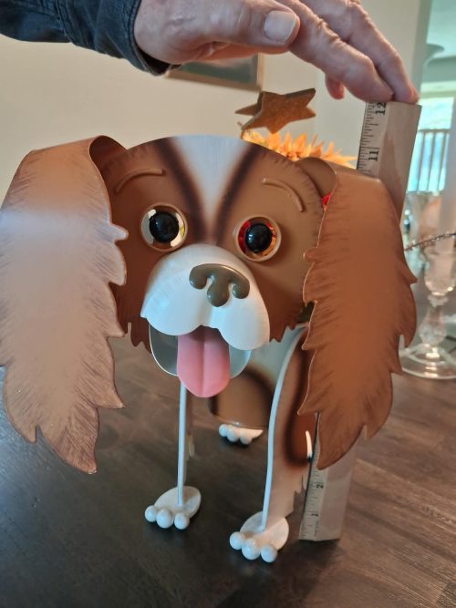 One of a Kind Metal Blenheim Pup